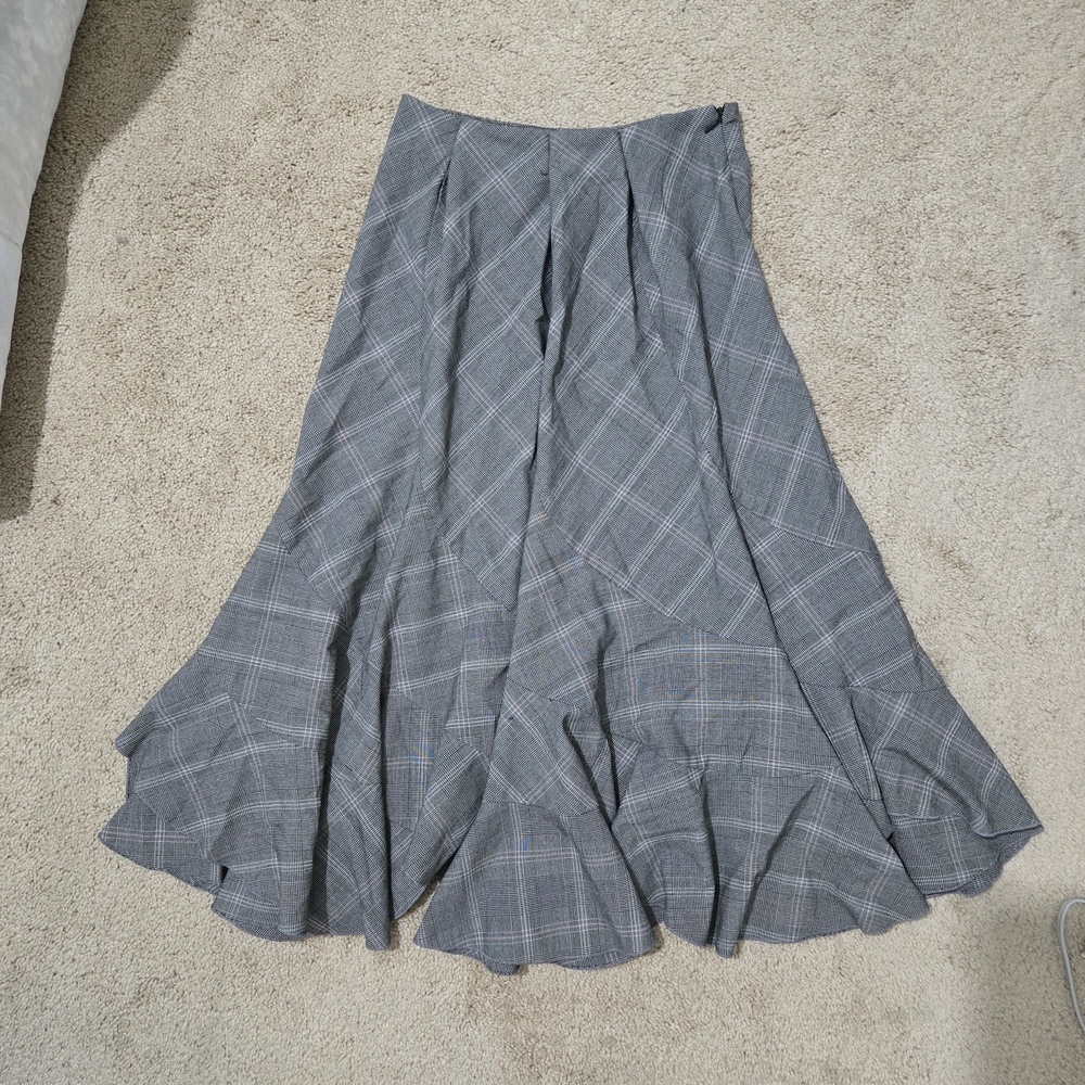 Ruffled Frills Grey Mermaid Skirt - XS/S (tailored)